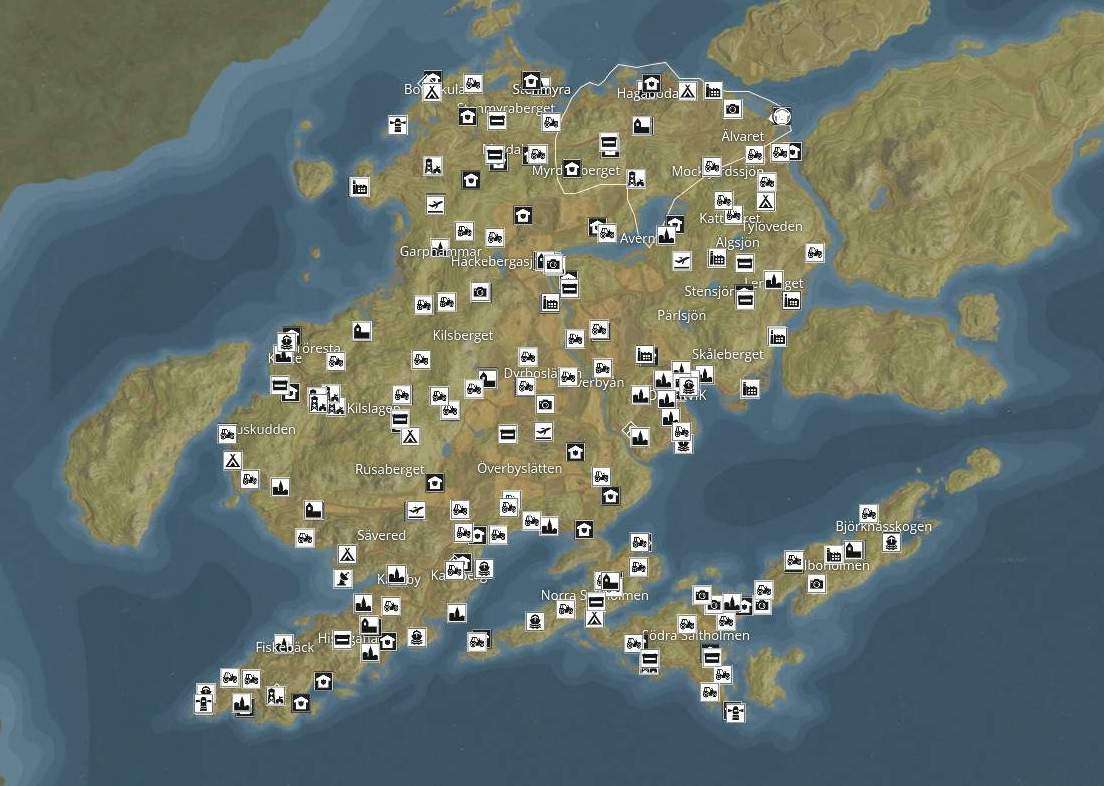 generation zero all weapons locations map