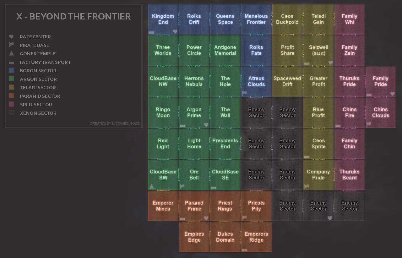 X: Beyond the Frontier - Map