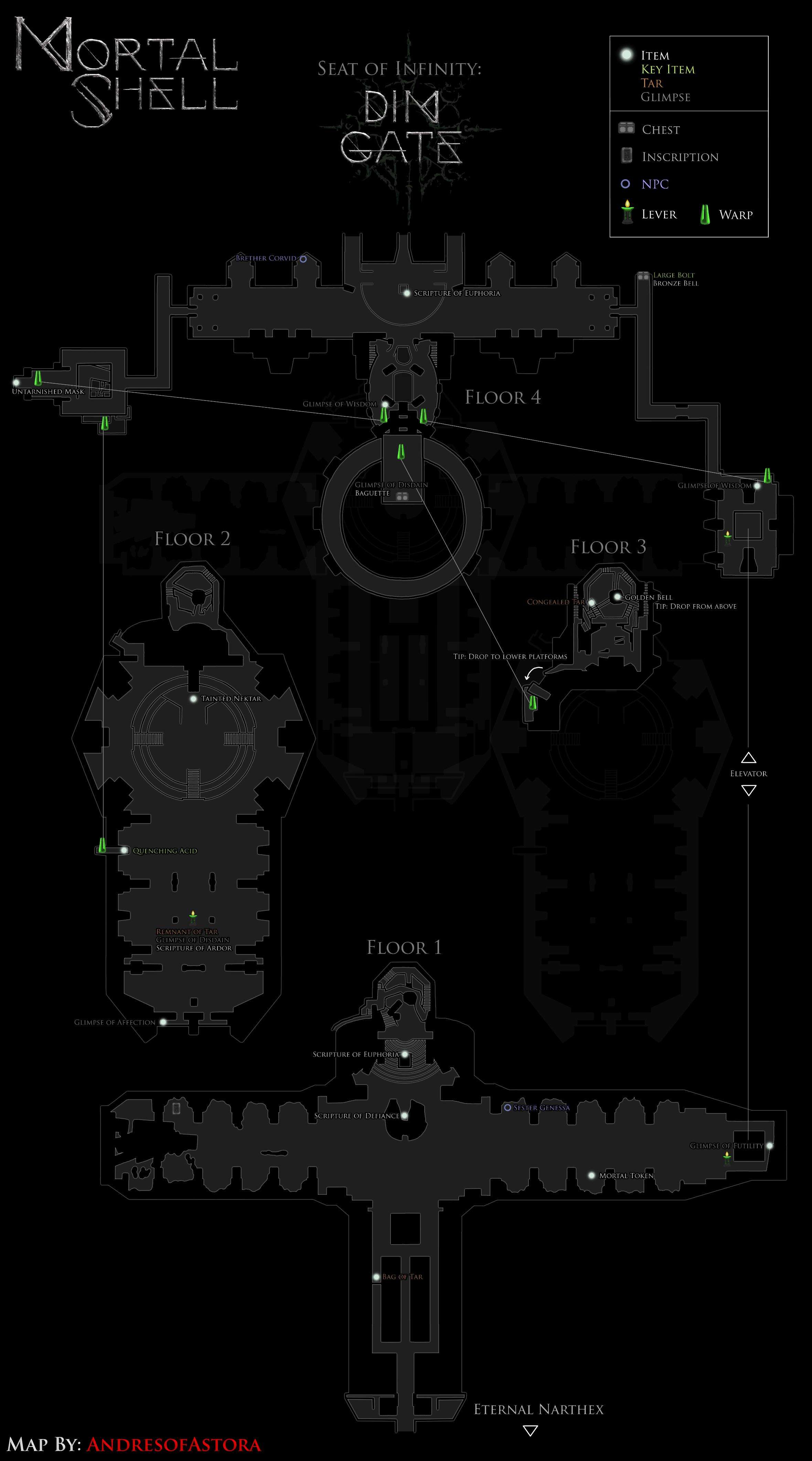 Mortal shell карта