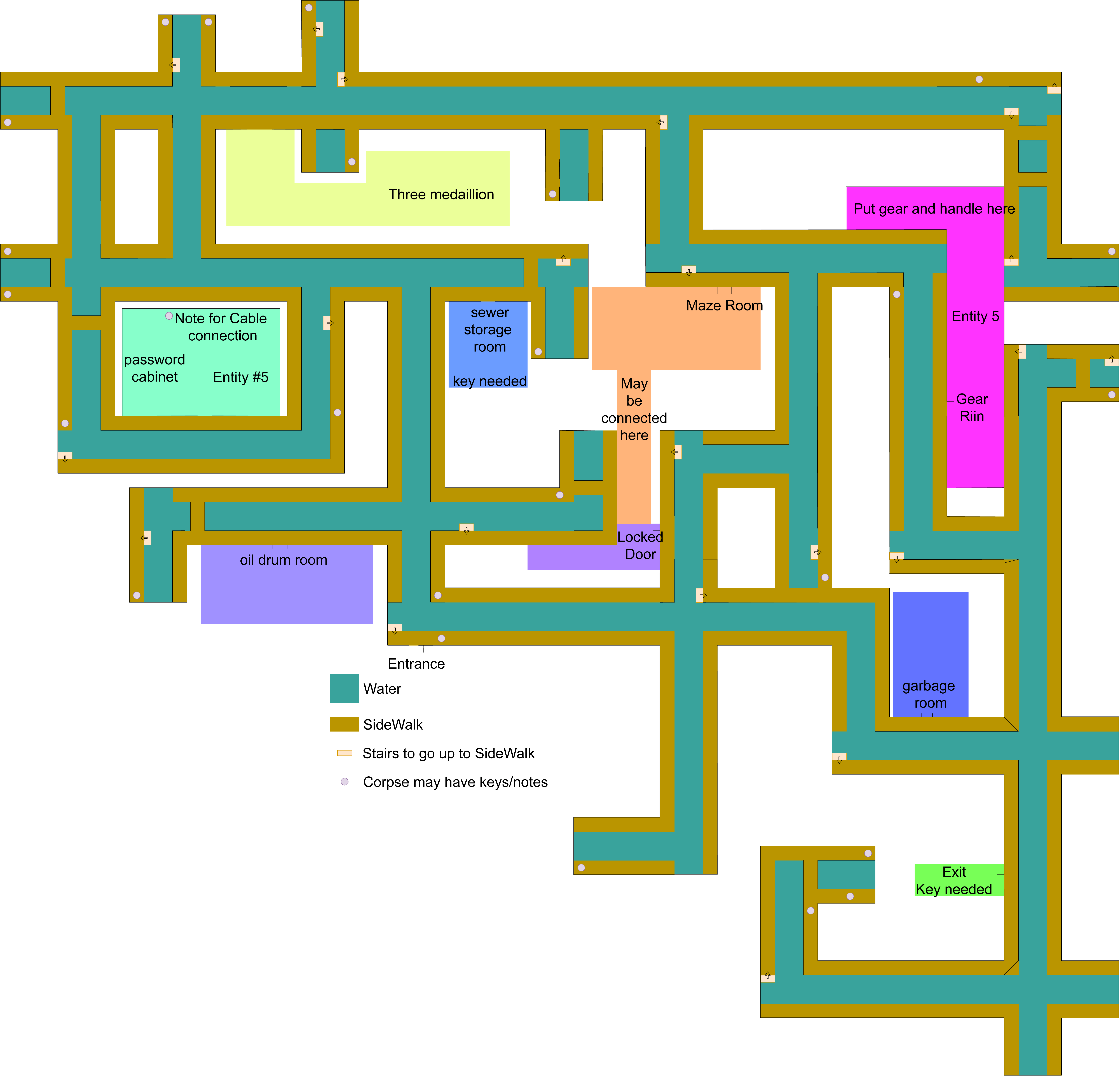 Backrooms Levels 0-9 Exit Map (Remastered) : r/TheBackrooms